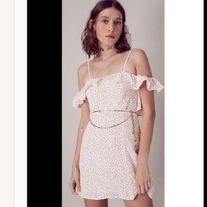 For Love & Lemons Star Print Rayon Dress size S